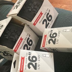 Mountain bike tires and tubes 26”X1.95”